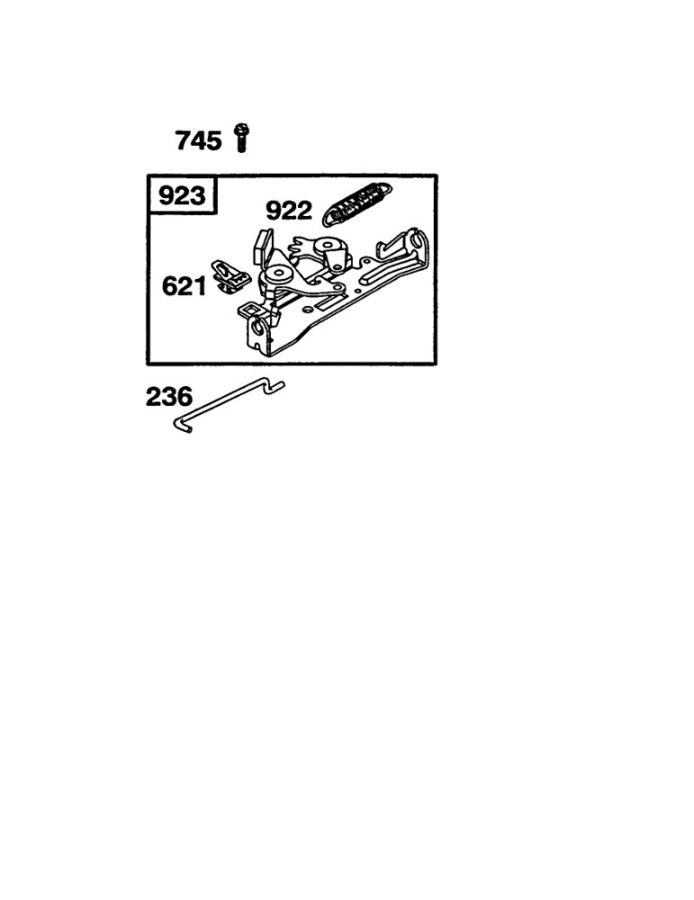Brake Diagram and Parts List for 110600-110699 0112- 0114- 0117 Briggs and Stratton Engine